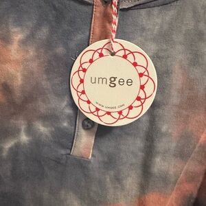#161 Umgee Multicolor Tie-Dye Henley Top